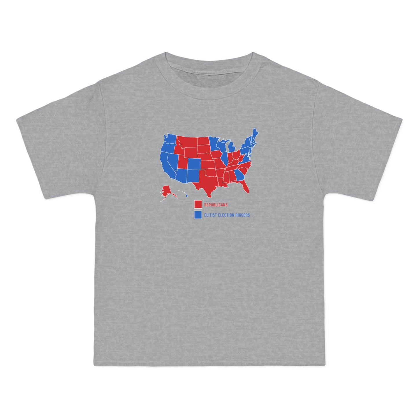 Republicans (Red States) - Elitist Election Riggers (Blue States) - Men's Heavyweight T-Shirt