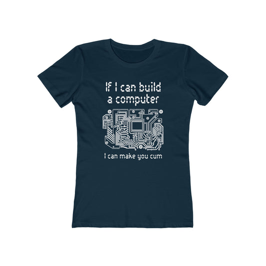 If I Can Build A Computer I Can Make You Cum - Women’s T-Shirt