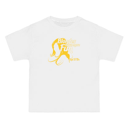 Blondes Have More Fun And More STDs - Men's Heavyweight T-Shirt