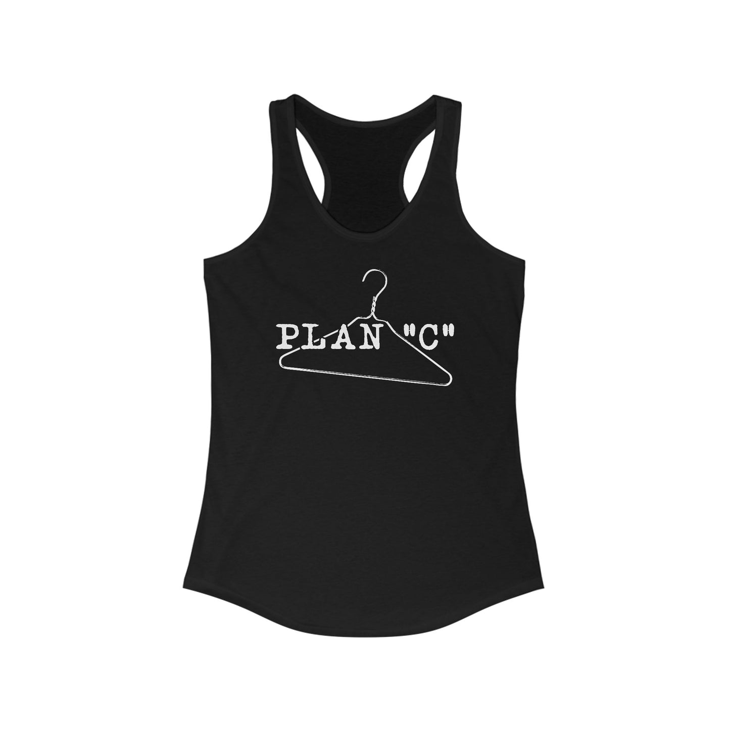 Plan "C" (Wire Hanger) - Women's Racerback Tank