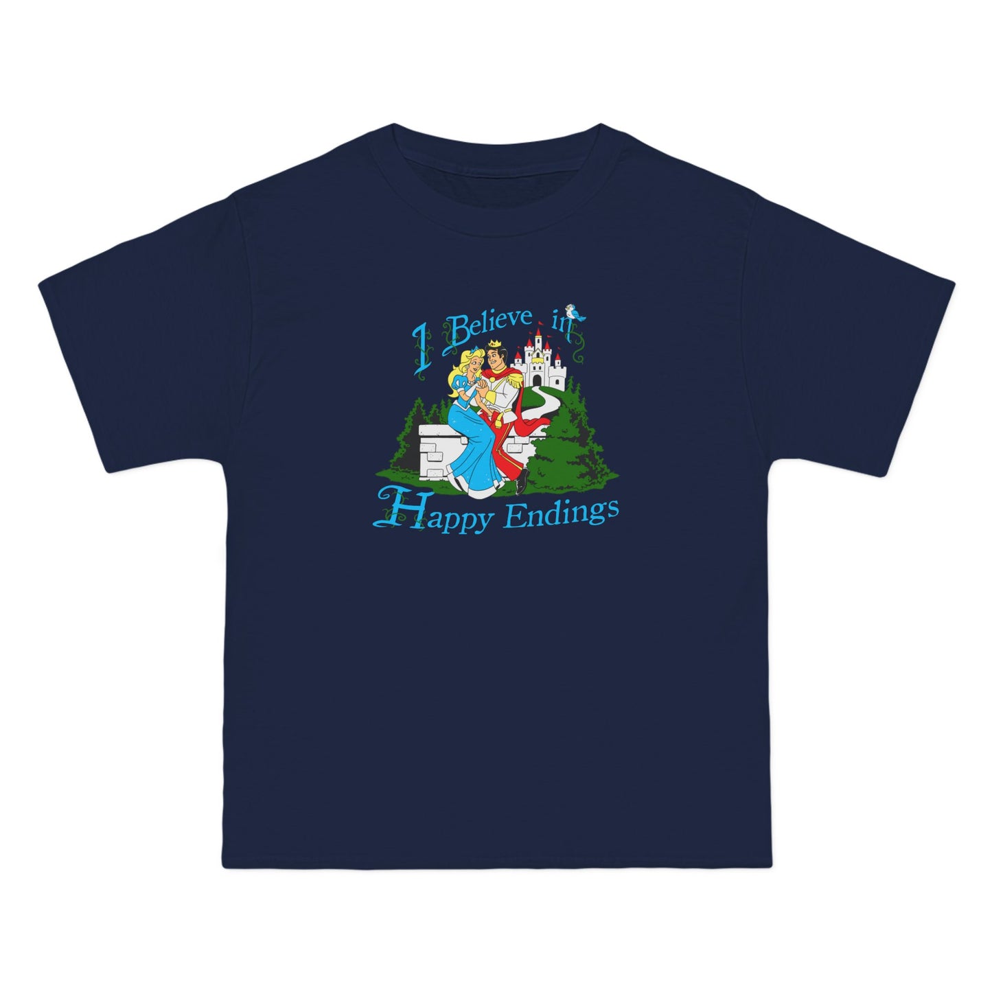I Believe In Happy Endings - Men's Heavyweight T-Shirt