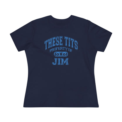These Tits Property Of (Name) - Women's T-Shirt