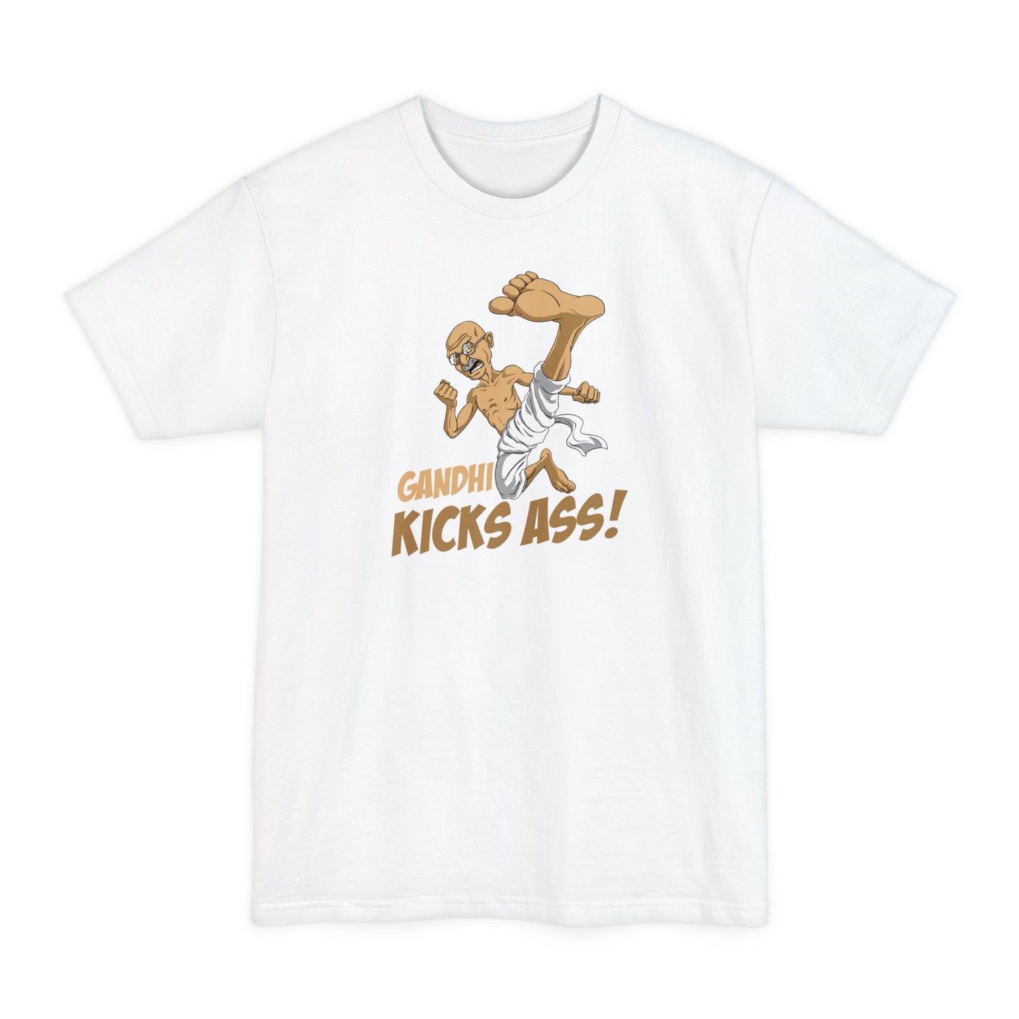Gandhi Kick Ass - Men's Tall T-Shirt