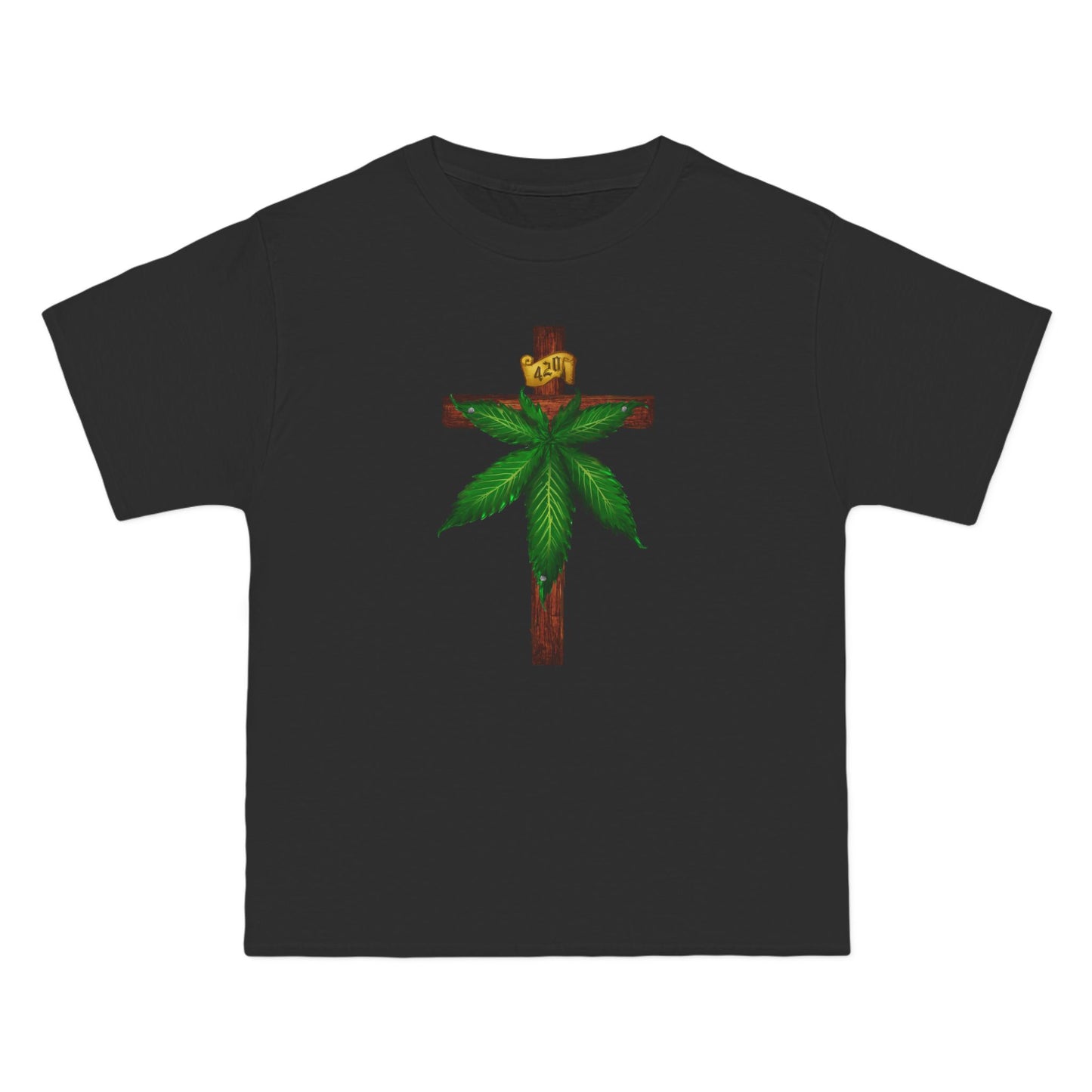 Marijuana Crucifixion - Men's Heavyweight T-Shirt