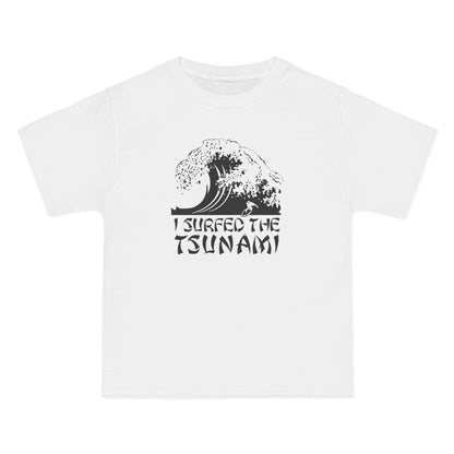 I Surfed The Tsunami - Men's Heavyweight T-Shirt