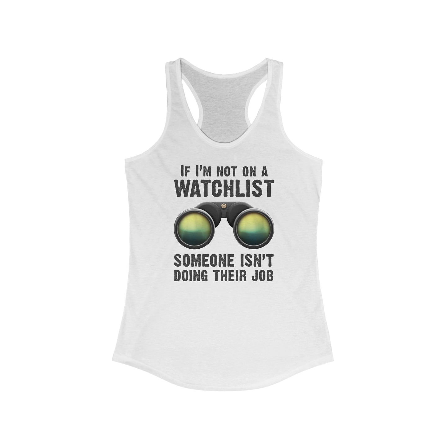 If I'm Not On A Watchlist  - Women’s Racerback Tank