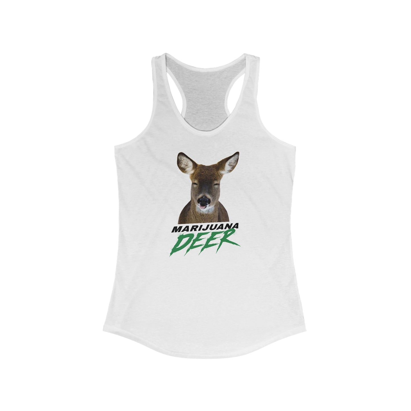 Marijuana Deer - Women's Racerback Tank