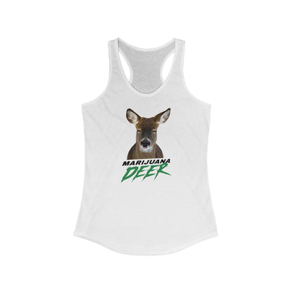 Marijuana Deer - Women's Racerback Tank