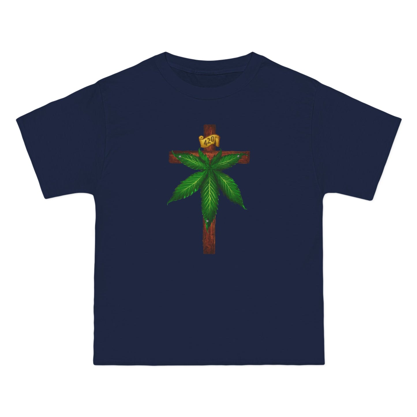 Marijuana Crucifixion - Men's Heavyweight T-Shirt