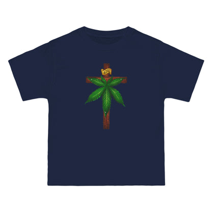 Marijuana Crucifixion - Men's Heavyweight T-Shirt
