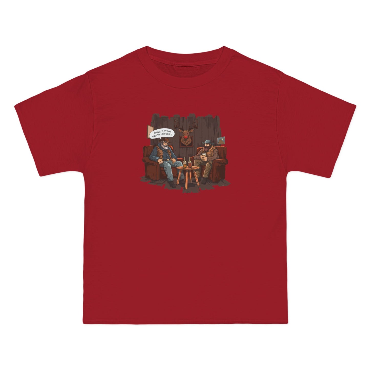 Hunters Kill (Taxidermy Rudolph) - Men's Heavyweight T-Shirt