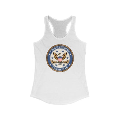 Proud Veteran (Tug Of War) - Women’s Racerback Tank