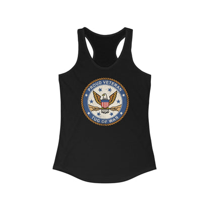 Proud Veteran (Tug Of War) - Women’s Racerback Tank