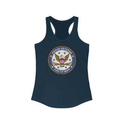 Proud Veteran (Tug Of War) - Women’s Racerback Tank