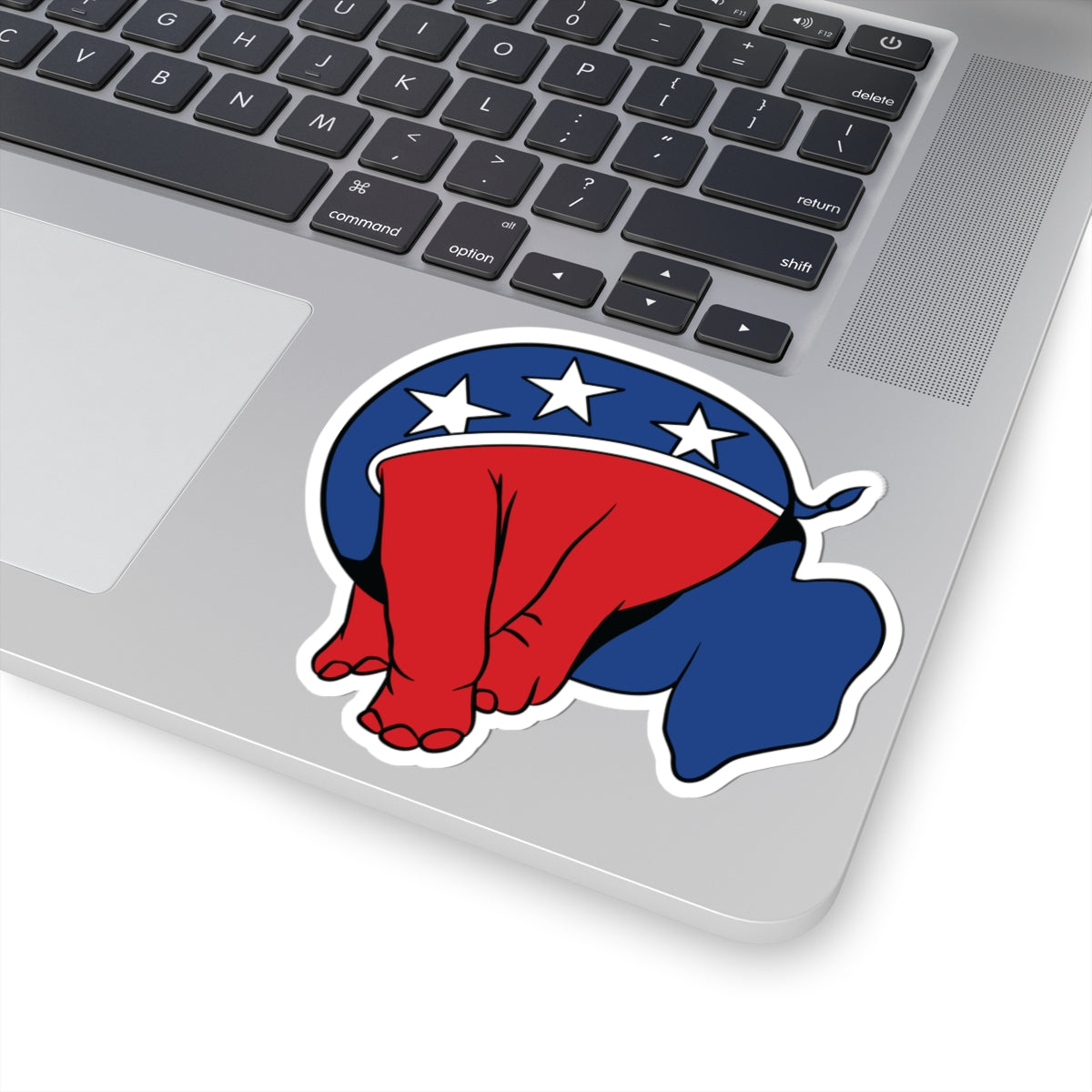 Republican Elephant (Head Up It's Ass) - Kiss-Cut Sticker