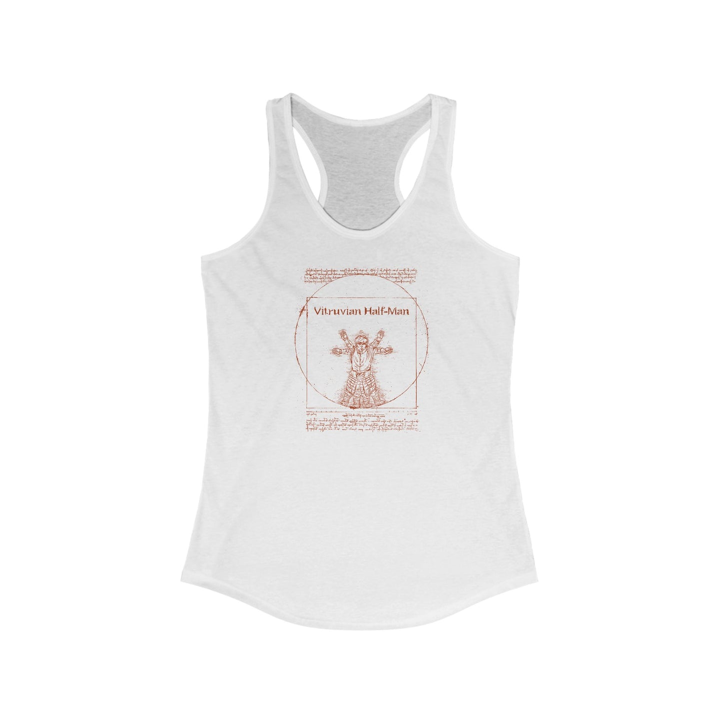 Vitruvian Half-Man - Women's Racerback Tank