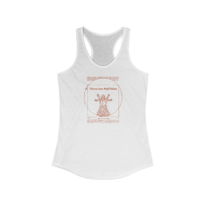 Vitruvian Half-Man - Women's Racerback Tank