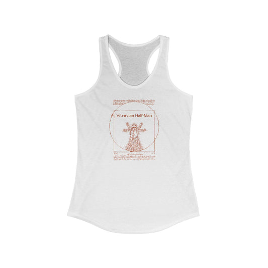 Vitruvian Half-Man - Women's Racerback Tank
