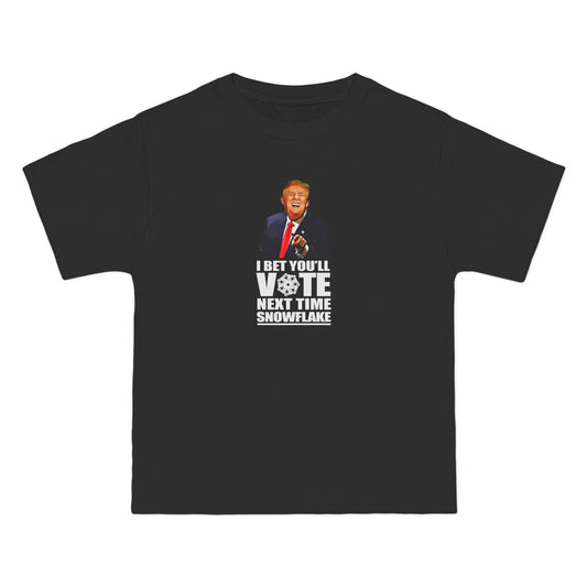 I Bet You'll Vote Next Time Snowflake (Donald Trump) - Men's Heavyweight T-Shirt