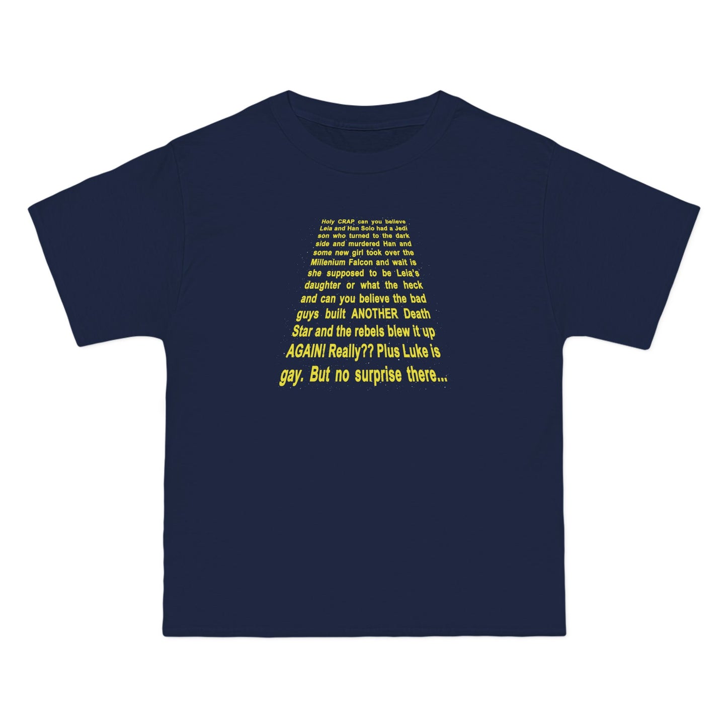 Star Wars Spoiler Shirt - Men's Heavyweight T-Shirt