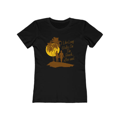 I Like Long Walks On The Beach After Anal - Women's T-Shirt