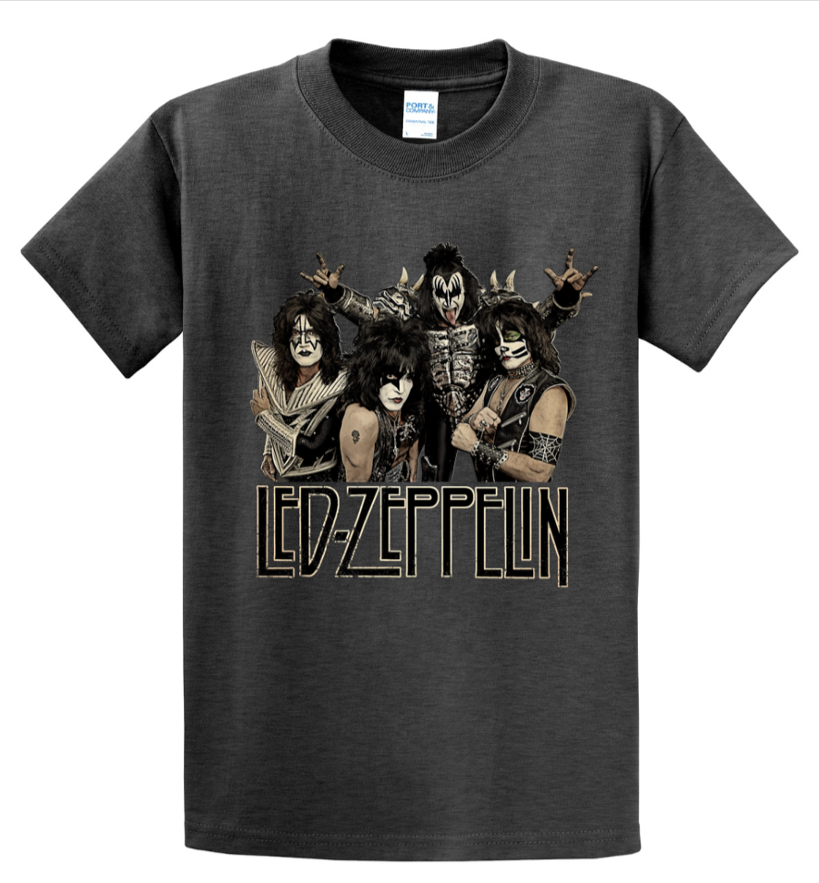 Led Zeppelin (KISS) Parody - Men's Tall T-Shirt