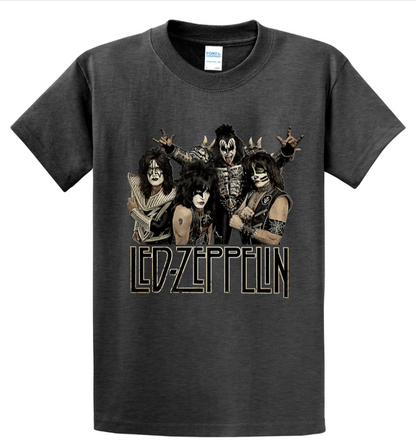 Led Zeppelin (KISS) Parody - Men's Tall T-Shirt