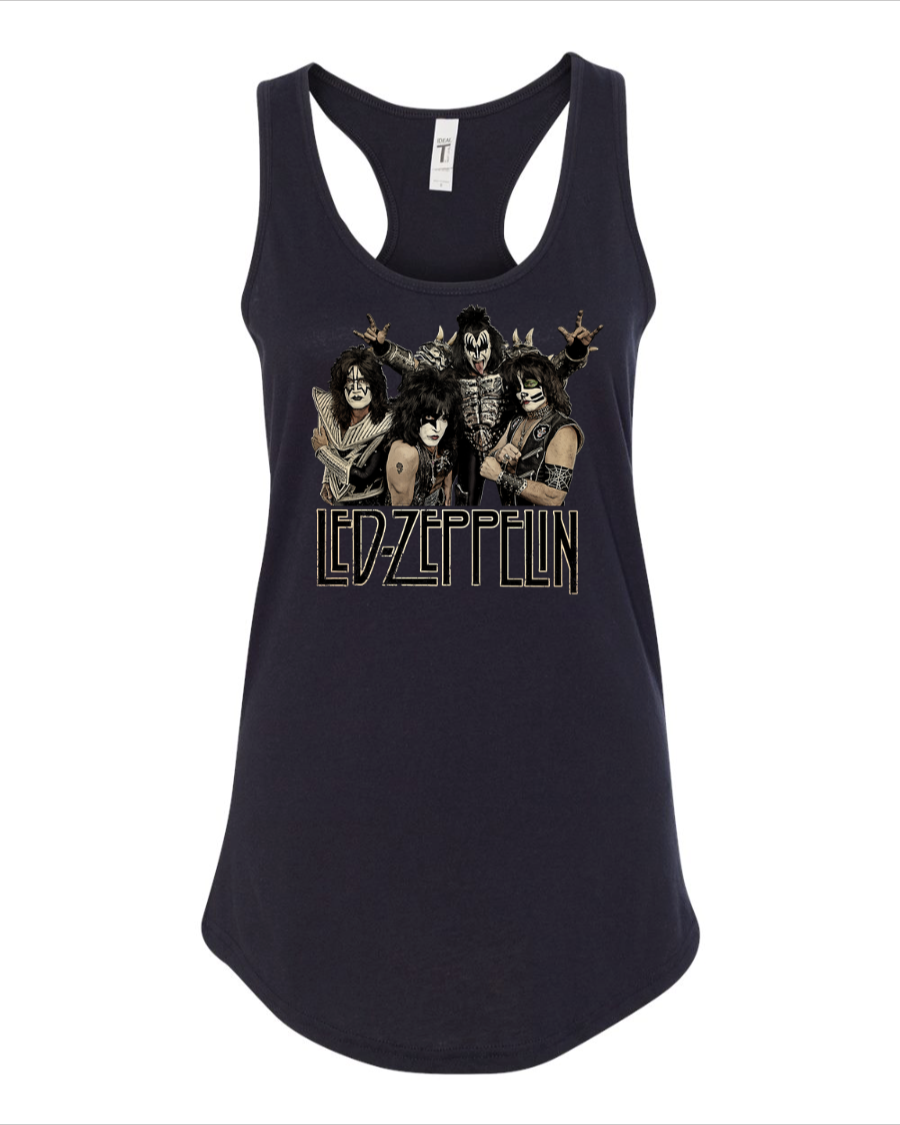 Led Zeppelin (KISS) - Women's Racerback Tank
