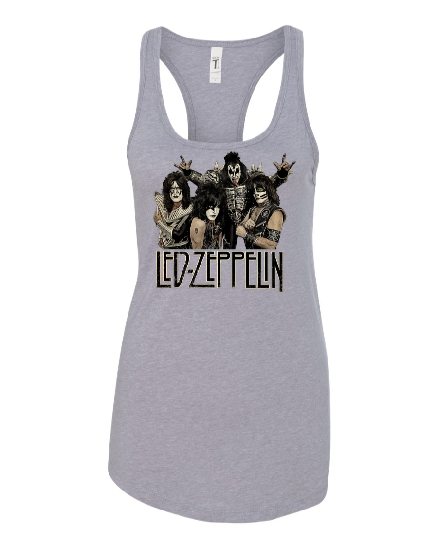 Led Zeppelin (KISS) - Women's Racerback Tank