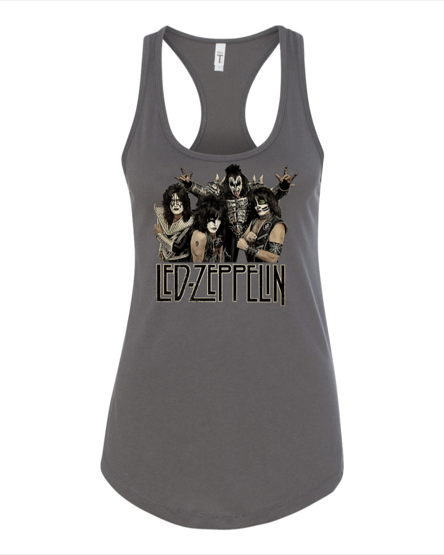 Led Zeppelin (KISS) - Women's Racerback Tank