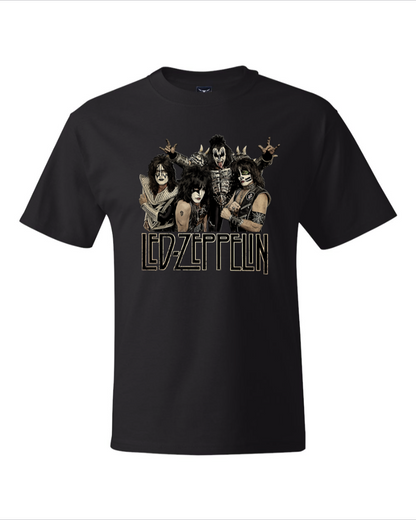 Led Zeppelin (KISS) - Men's Heavyweight T-Shirt