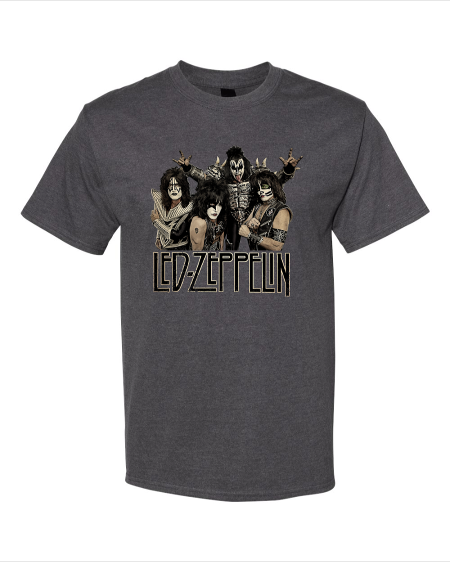 Led Zeppelin (KISS) - Men's Heavyweight T-Shirt