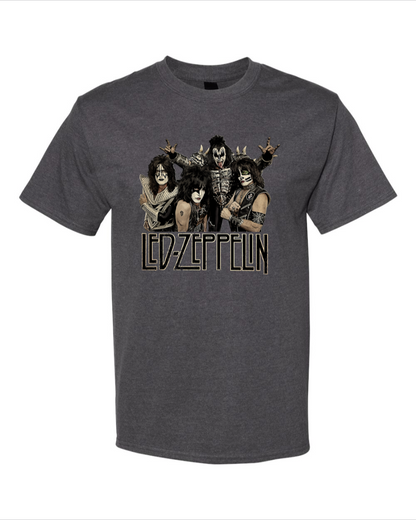 Led Zeppelin (KISS) - Men's Heavyweight T-Shirt