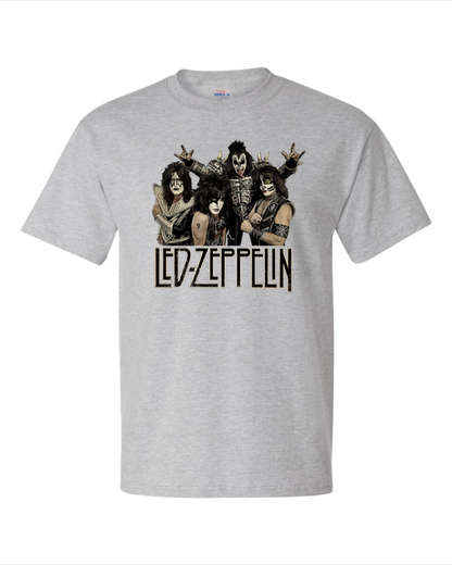 Led Zeppelin (KISS) - Men's Heavyweight T-Shirt