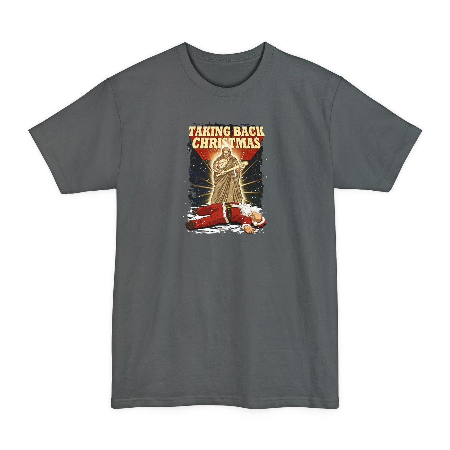 Taking Back Christmas (Jesus Vs. Santa) - Men's Tall T-Shirt