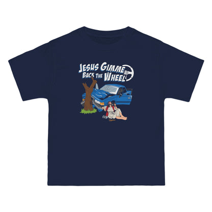 Jesus Gimme Back The Wheel - Men's Heavyweight T-Shirt