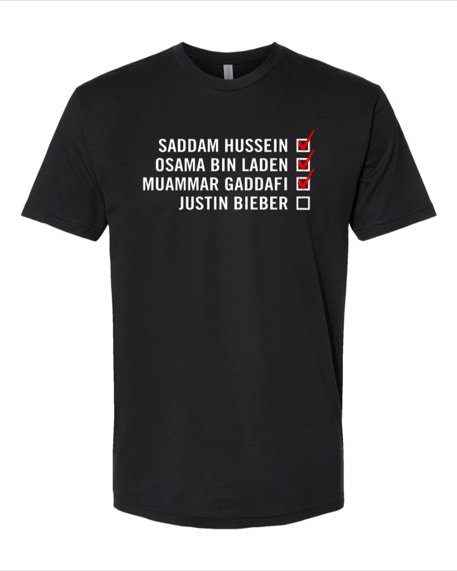 Bieber Checklist - Men's T-Shirt