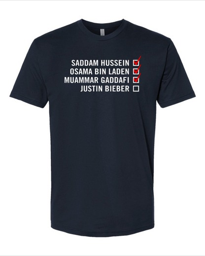 Bieber Checklist - Men's T-Shirt