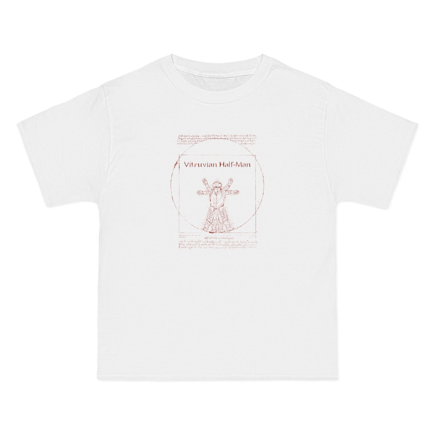 Vitruvian Half-Man - Men's Heavyweight T-Shirt