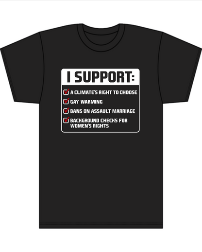 I Support A Climate's Right To Choose - Men's Tall T-Shirt