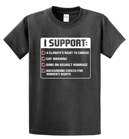 I Support A Climate's Right To Choose - Men's Tall T-Shirt