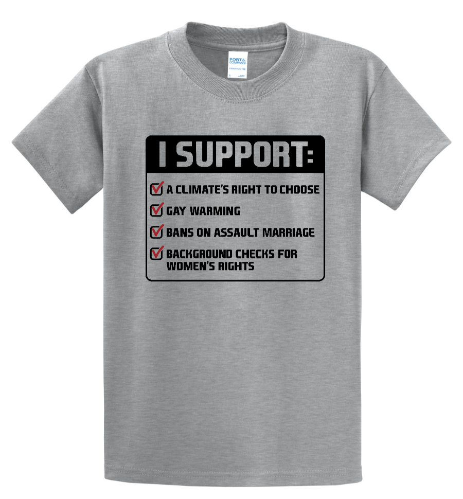 I Support A Climate's Right To Choose - Men's Tall T-Shirt
