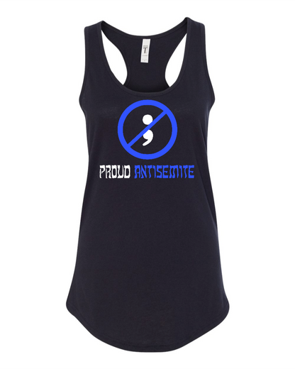 Proud Antisemite (Semicolon) - Women's Racerback Tank