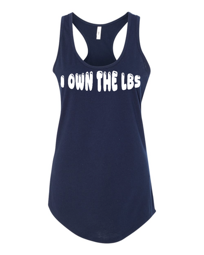 I Own The Lbs - Women's Racerback Tank