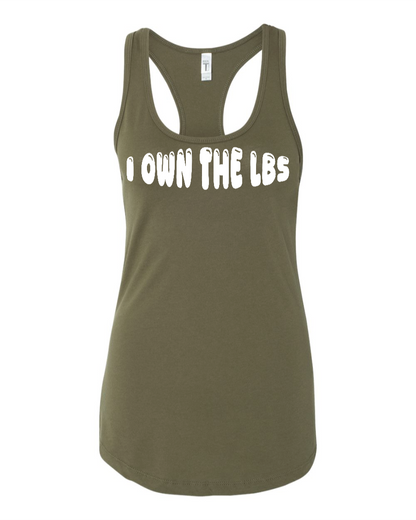 I Own The Lbs - Women's Racerback Tank