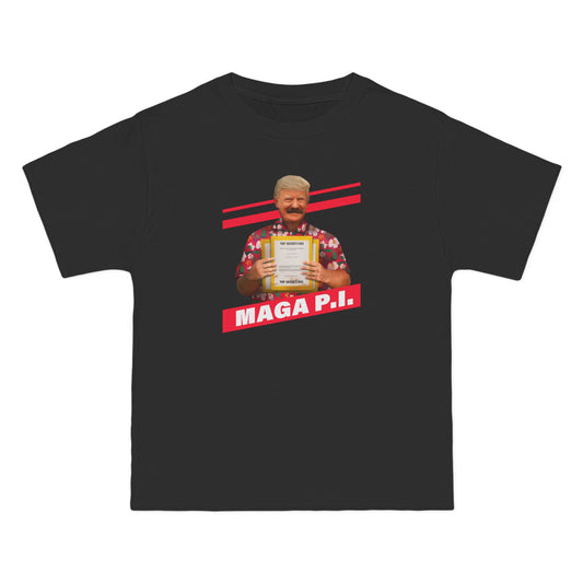 Maga P.I. (Donald Trump) - Men's Heavyweight T-Shirt