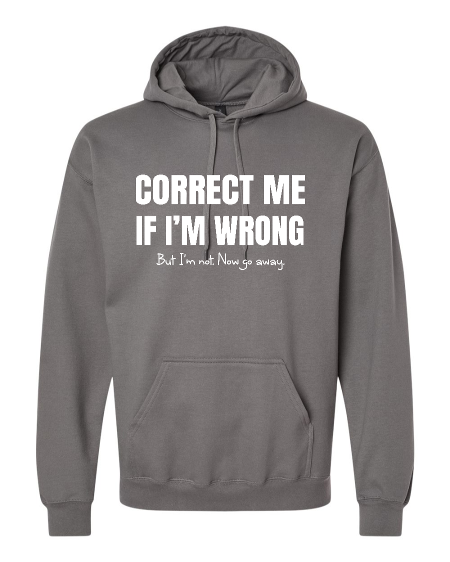 Correct Me If I’m Wrong, But I’m Not. Now Go Away. - Hoodie