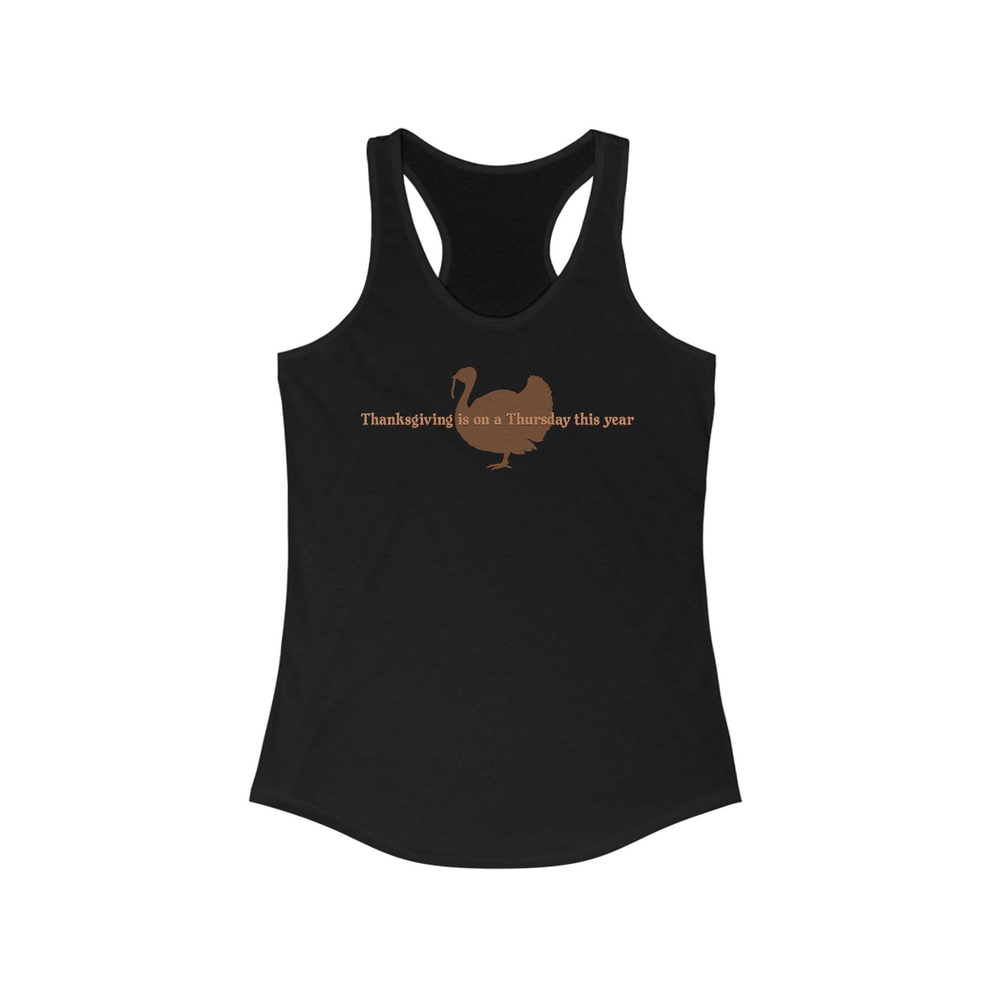 Thanksgiving Is On A Thursday This Year. - Women’s Racerback Tank