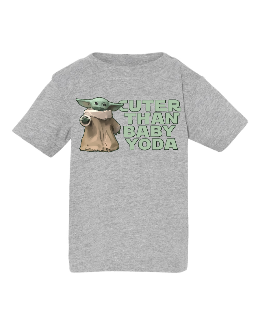 Cuter Than Baby Yoda - Baby T-Shirt