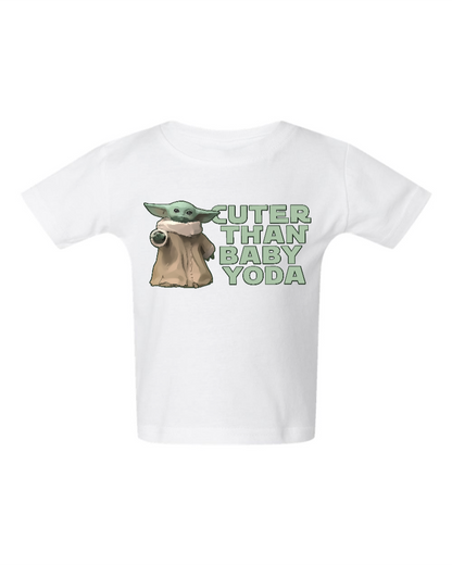 Cuter Than Baby Yoda - Baby T-Shirt